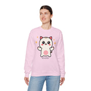 Cute Cat Graphic Unisex Crewneck Sweatshirt - DEVOTREE