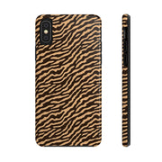 Wild Tiger Print Tough Phone Case – Durable Protection for Adventurers