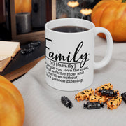 Family Definition Ceramic Mug - Gift for Loved Ones