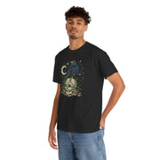 Gothic Raven and Skull Unisex Heavy Cotton Tee