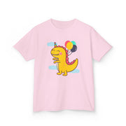 Kids Dinosaur Party Tee - Colorful Celebration Shirt for Birthday Fun