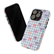 Cute Bow Pattern iPhone Case - Tough Cases for Girls & Women