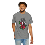 Devotree Snake & Roses Unisex Garment-Dyed T-Shirt