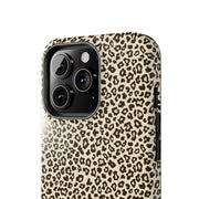 Leopard Print Tough Phone Case - Stylish & Durable Protection