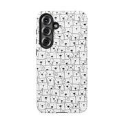 Cute Dog Pattern Samsung Galaxy Phone Case - Tough Cases for Pet Lovers