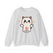 Cute Cat Graphic Unisex Crewneck Sweatshirt - DEVOTREE