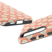 Daisy Pattern Tough Samsung Galaxy Phone Case - Floral Design for Stylish Protection