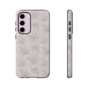 Floral Tough Samsung Galaxy Phone Case - Durable Design for Nature Lovers