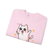 Cute Cat Graphic Unisex Crewneck Sweatshirt - DEVOTREE