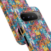 Colorful Cat Google Pixel Phone Case - Tough Cases for Pet Lovers
