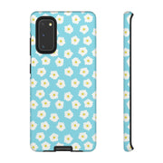 Floral Tough Samsung Galaxy Phone Case - Daisy Design for Summer Vibes
