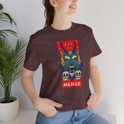 Merge Graphic Unisex Jersey Tee - Bold Skull & Monster Design