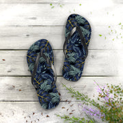 Tropical Leaf Flip Flops | Summer Beach Sandals for Vacation