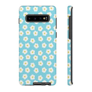 Floral Tough Samsung Galaxy Phone Case - Daisy Design for Summer Vibes