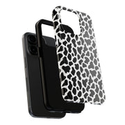 Stylish Cow Print Tough Phone Case - Durable Protection for Animal Lovers