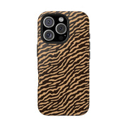 Wild Tiger Print Tough Phone Case – Durable Protection for Adventurers