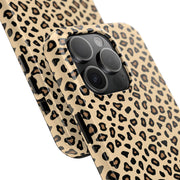 Leopard Print Tough Phone Case - Stylish Protection for Your Device