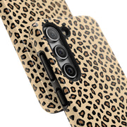 Leopard Print Tough Phone Case - Stylish Protection for Your Device
