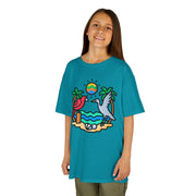 Tropical Birds Kids Tee - Fun Wildlife Design for Summer Adventures