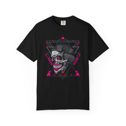 Edgy Graphic T-Shirt, Unisex Skull Tee, Urban Streetwear, Unique Gift for Him/Her, Halloween Spooky Shirt