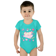 Cute Infant Baby Bodysuit with Playful Cloud Design