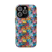 Playful Cat iPhone Case - Tough & Colorful Design