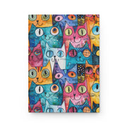 Vibrant Cat-Themed Hardcover Journal for Cat Lovers