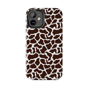 Giraffe Print Tough Phone Case - Stylish & Durable Protection for Animal Lovers