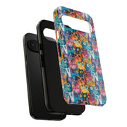 Colorful Cat Google Pixel Phone Case - Tough Cases for Pet Lovers