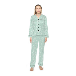 Elegant Floral Women's Satin Pajamas for Cozy Nights