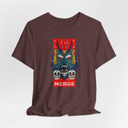 Merge Graphic Unisex Jersey Tee - Bold Skull & Monster Design
