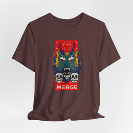 Merge Graphic Unisex Jersey Tee - Bold Skull & Monster Design