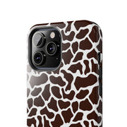 Giraffe Print Tough Phone Case - Stylish & Durable Protection for Animal Lovers