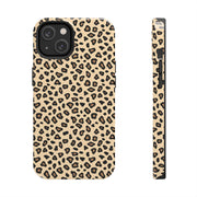 Leopard Print Tough Phone Case - Stylish Protection for Your Device