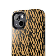Wild Tiger Print Tough Phone Case - Stylish and Durable