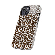 Stylish Leopard Print Tough Phone Case - Durable Protection for Your Device