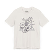 Unisex Jersey Short Sleeve Tee - Mystic Snake and Rose Design