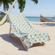 Sunny Paws Beach Towel - Soft Microfiber Towel for Summer Days