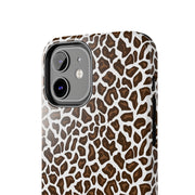 Stylish Leopard Print Tough Phone Case - Durable Protection for Your Device