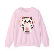 Cute Cat Graphic Unisex Crewneck Sweatshirt - DEVOTREE