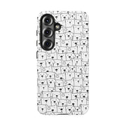 Cute Dog Pattern Samsung Galaxy Phone Case - Tough Cases for Pet Lovers