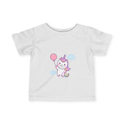 Cute Unicorn Infant Tee with Balloon - Perfect Gift for Birthdays and Celebrations