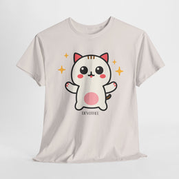 Cute Cat Printed Unisex Heavy Cotton Tee