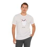 Cute Cat Devotion Unisex Short Sleeve Tee - Fun & Playful T-Shirt for Cat Lovers