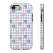 Cute Bow Pattern iPhone Case - Tough Cases for Girls & Women