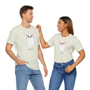 Cute Cat Devotion Unisex Short Sleeve Tee - Fun & Playful T-Shirt for Cat Lovers