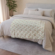 Floral Cozy Polyester Blanket - Soft Floral Design for Home Decor