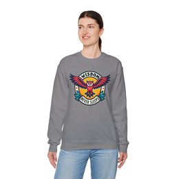 Owl Wisdom Unisex Crewneck Sweatshirt - Never Sleeps Design