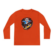 Youth Skateboarding Panda Long Sleeve Tee - Fun and Sporty Design for Active Kids