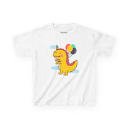 Kids Dinosaur Party Tee - Colorful Celebration Shirt for Birthday Fun